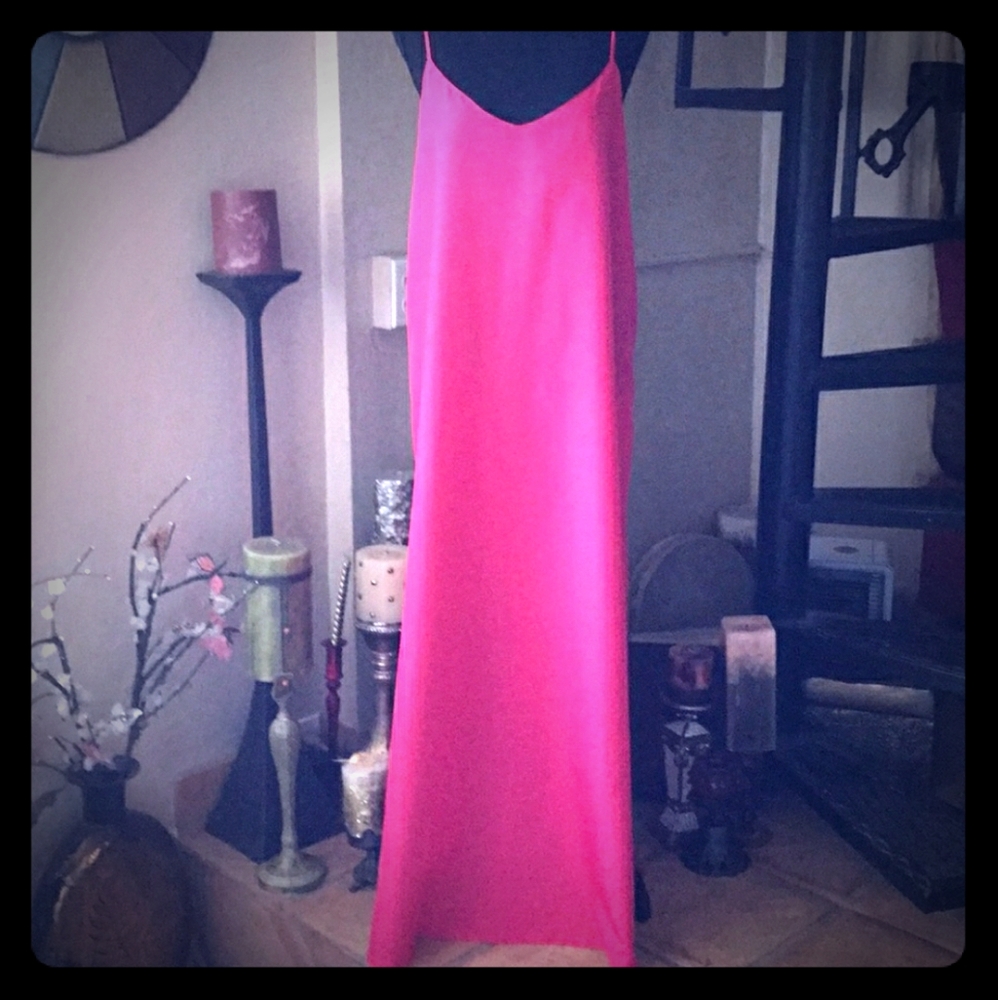 Red/Pink Full Length Nightgown Long 2X Plus
